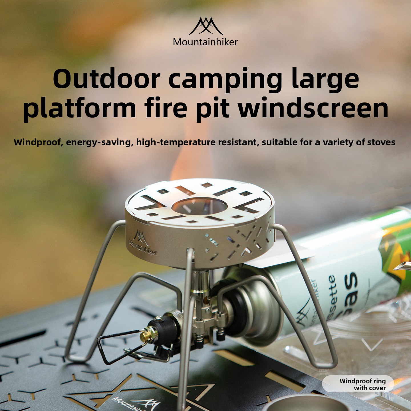 Home Cooking Gas Stove - MOUNTAINHIKER New Windproof Ring Outdoor Cassette