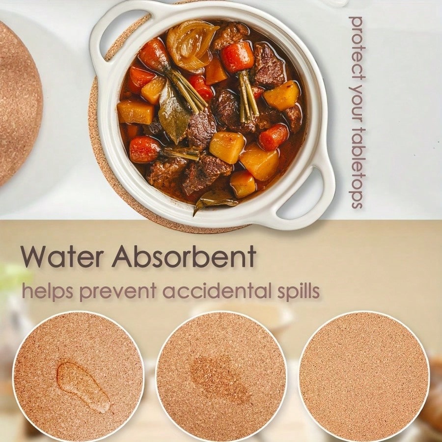 1pc Thick Round Soft Cork Triv - Home Cooking Utensils recensie en prijs