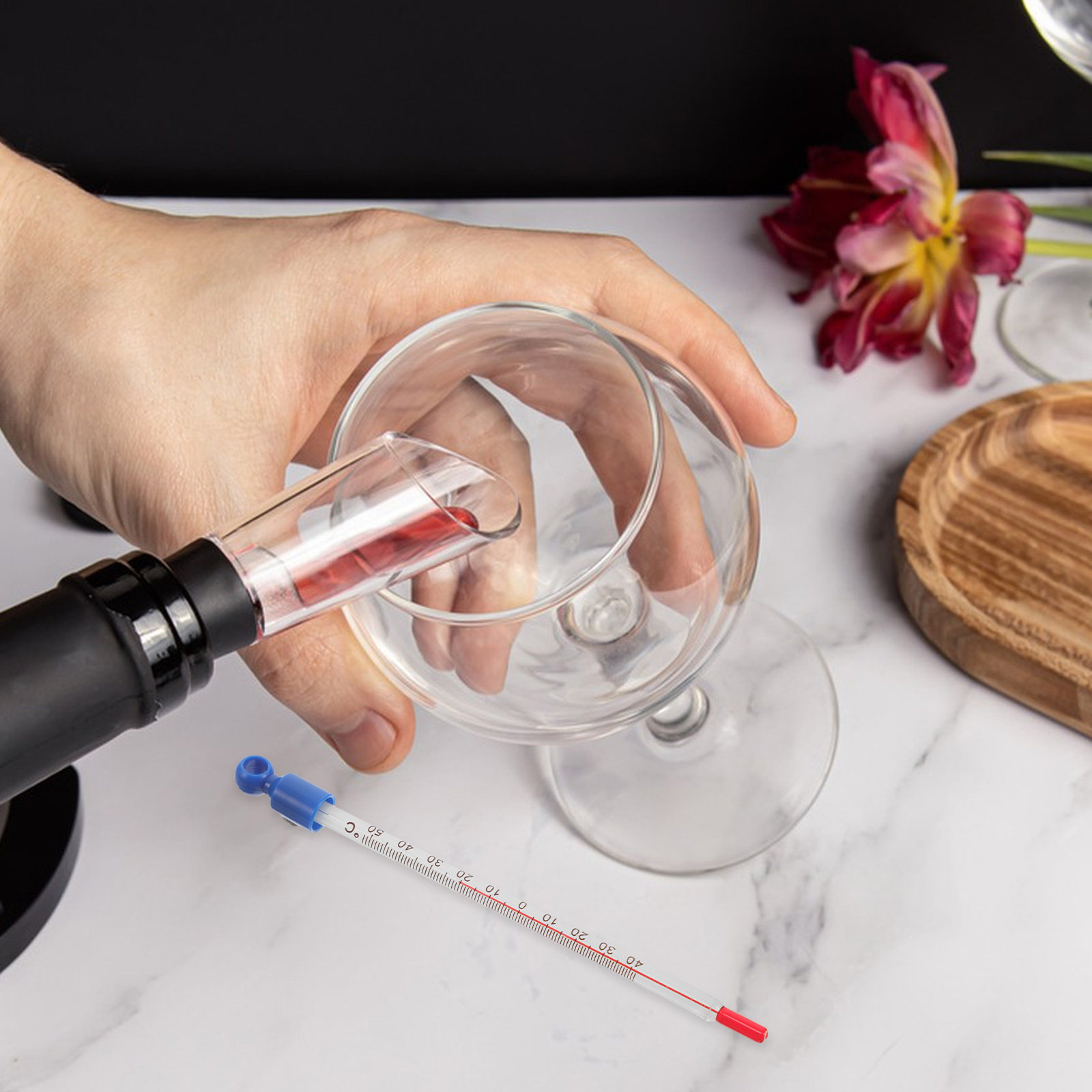 Glass Wine Thermometer Easy Re - Home Cooking Usa recensie en prijs