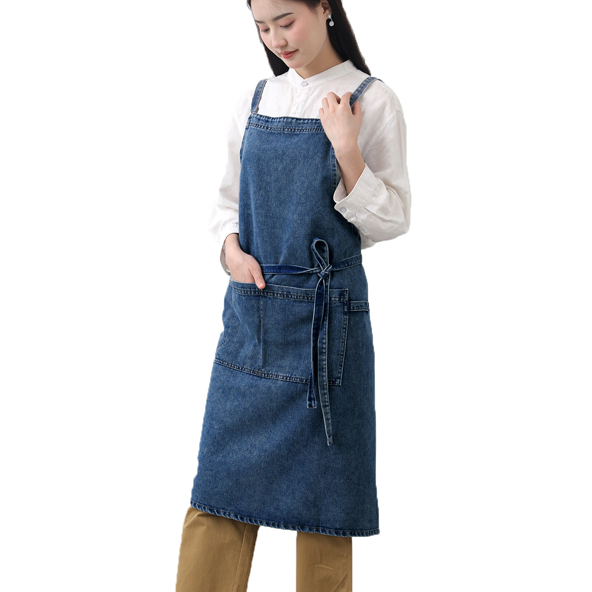 Denim Apron Cotton Korean Canv - Home Cooking Work recensie en prijs