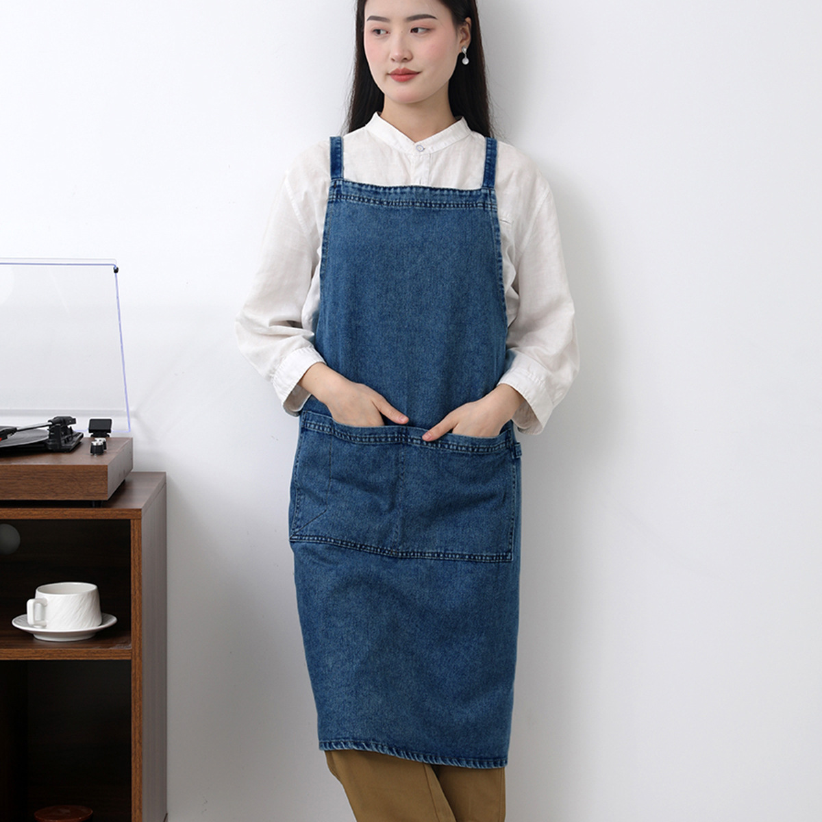 Denim Apron Cotton Korean Canv - Home Cooking Work recensie en prijs