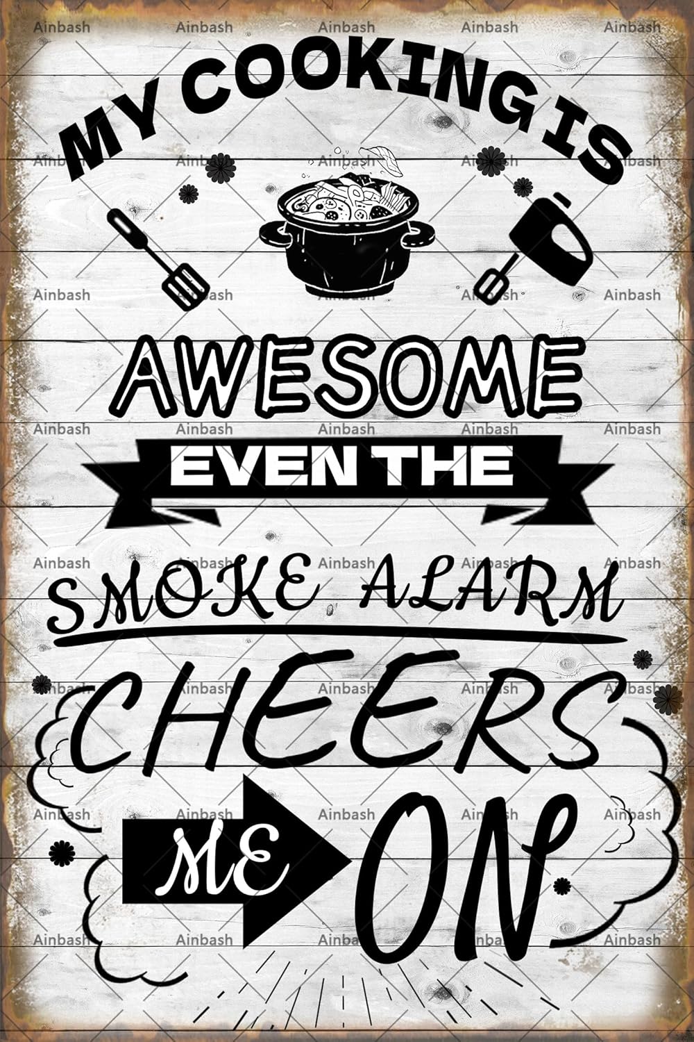 Funny Metal Tin Sign My Cookin - Home Cooking Quotes Sayings recensie en prijs