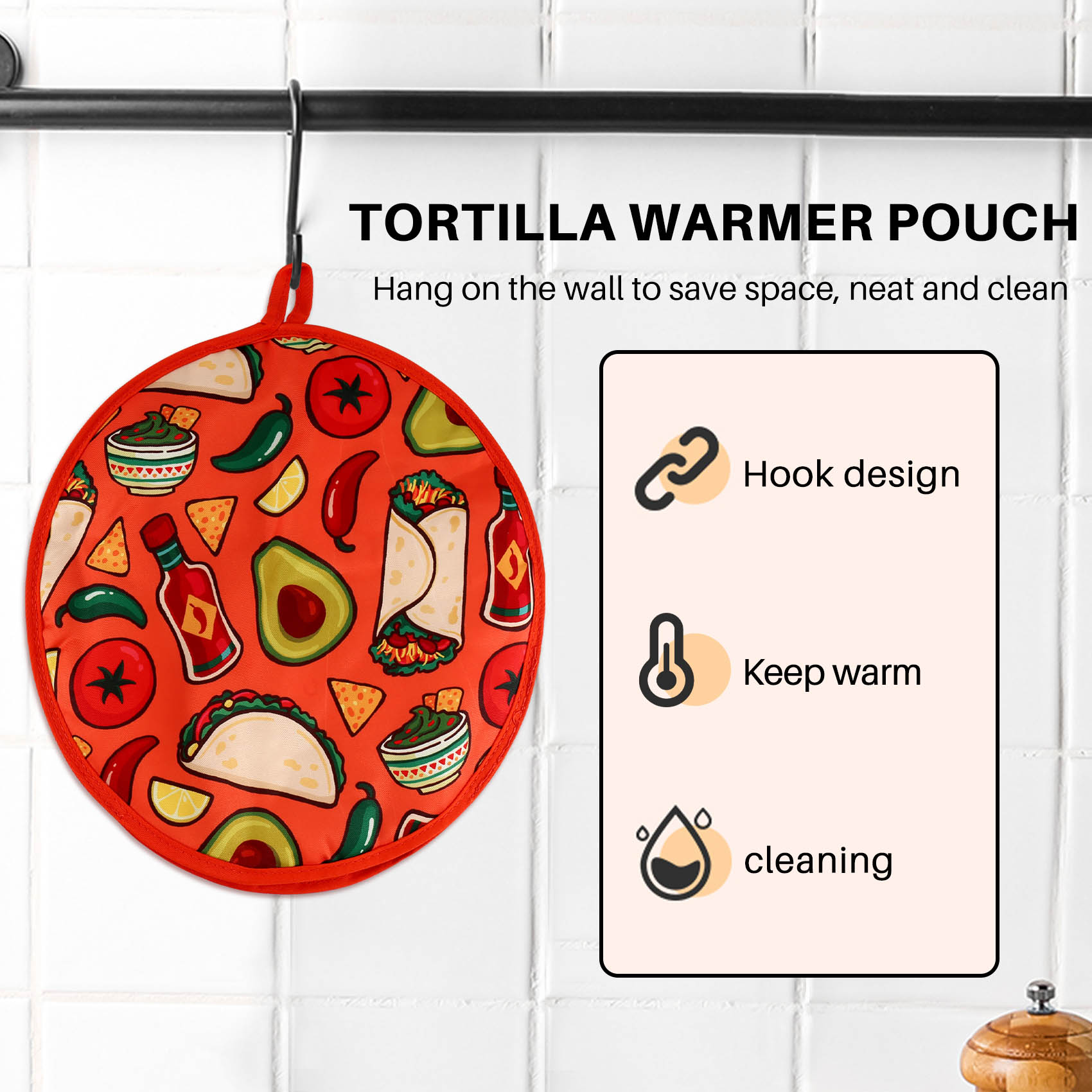 ABRE-12Inch Cloth Bag For Burr - Tortilla Warmer Cloth recensie en prijs