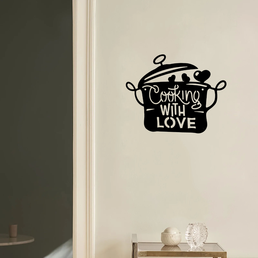 Black Metal Kitchen Pot Sign C - Home Cooking Utensils recensie en prijs