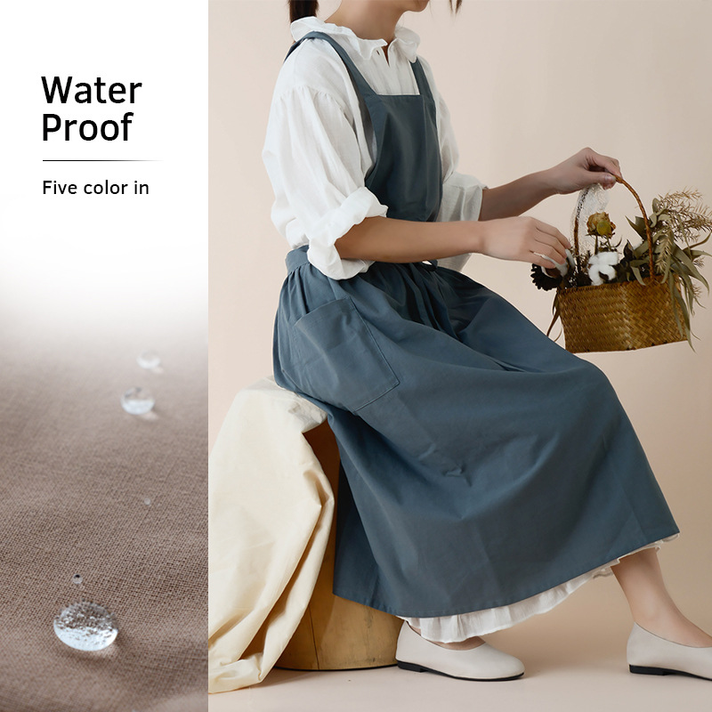 Women Cotton Linen Bib Apron J - Home Cooking In Japanese recensie en prijs