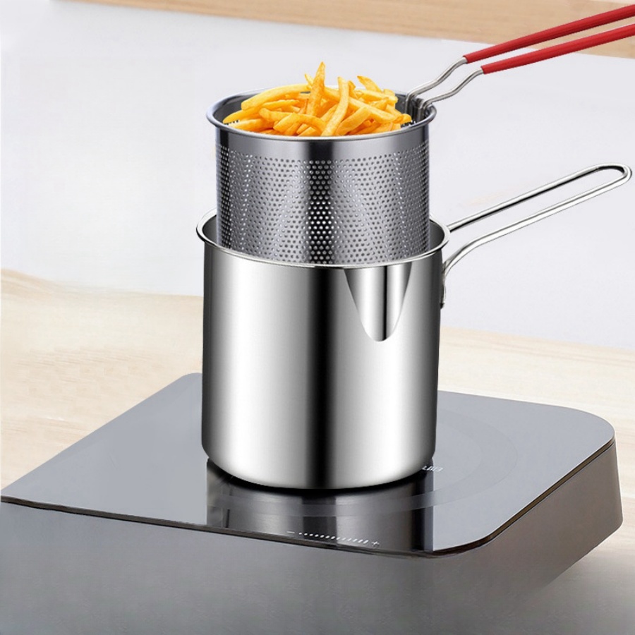 Compact Stainless Steel Deep F - Home Cooking Utensils recensie en prijs