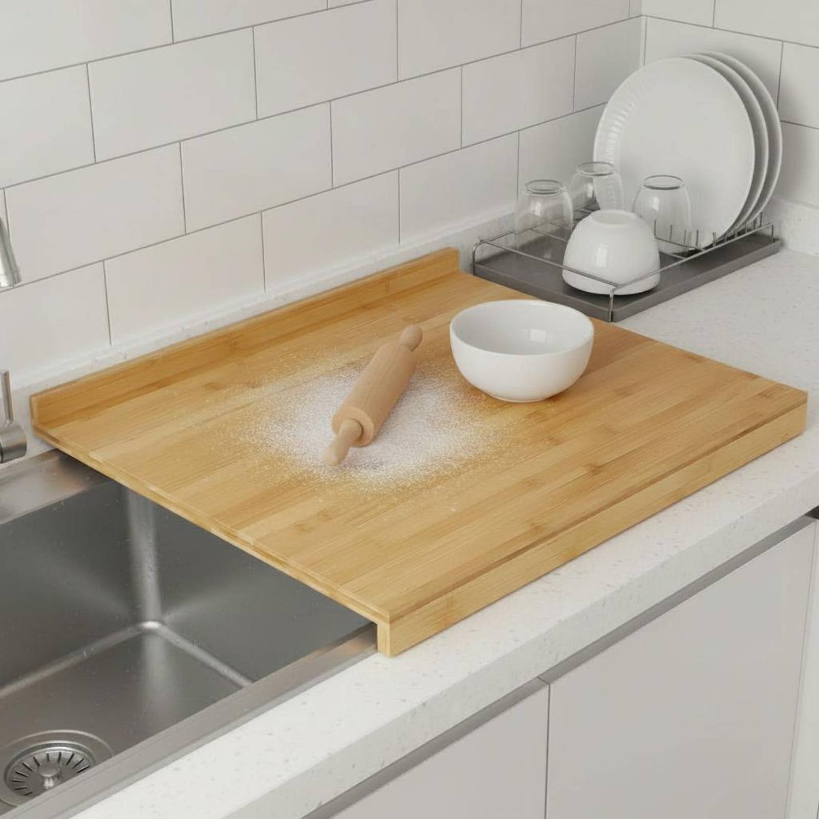 Over the Sink Cutting Board Mu - Home Cooking Usa recensie en prijs