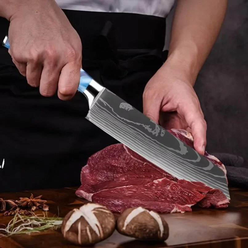 Damascus Patterned Laser Steel - Home Cooking In Japanese recensie en prijs