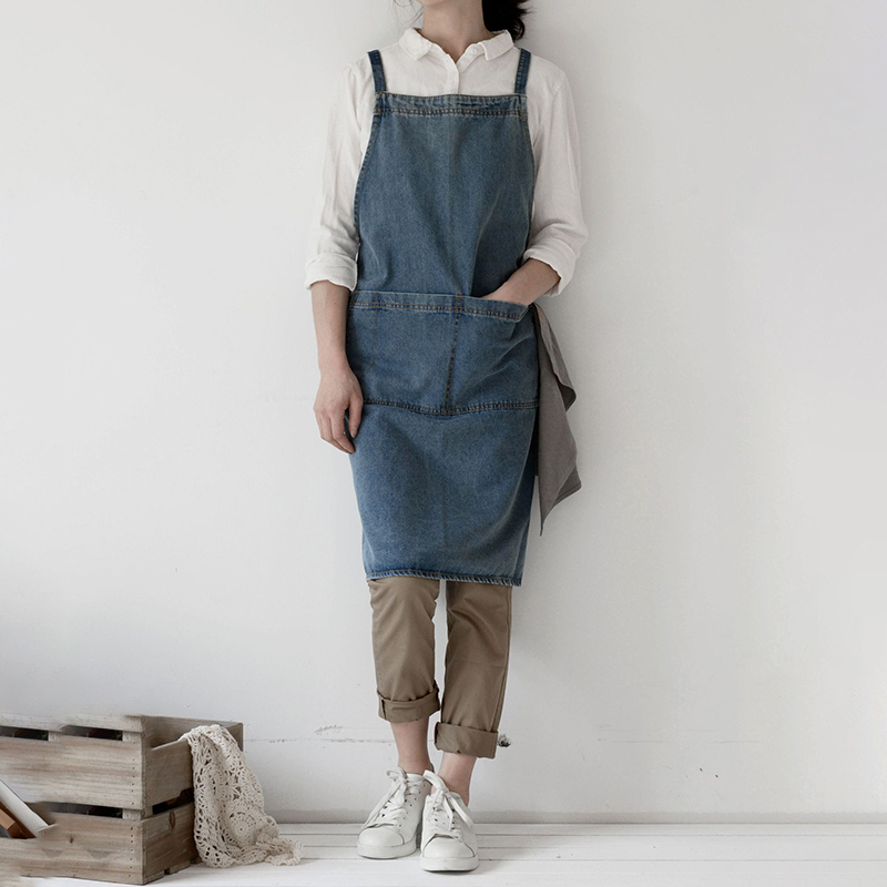 Denim Apron Cotton Korean Canv - Home Cooking Work recensie en prijs