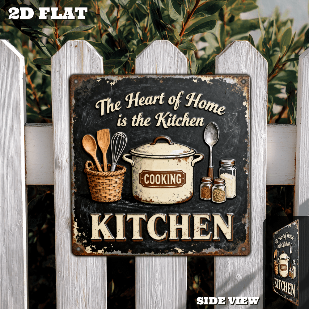 Vintage Metal Kitchen Wall Dec - Home Cooking Usa recensie en prijs