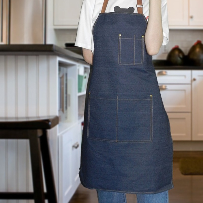 Denim Work Apron for Men Women - Home Cooking Work recensie en prijs