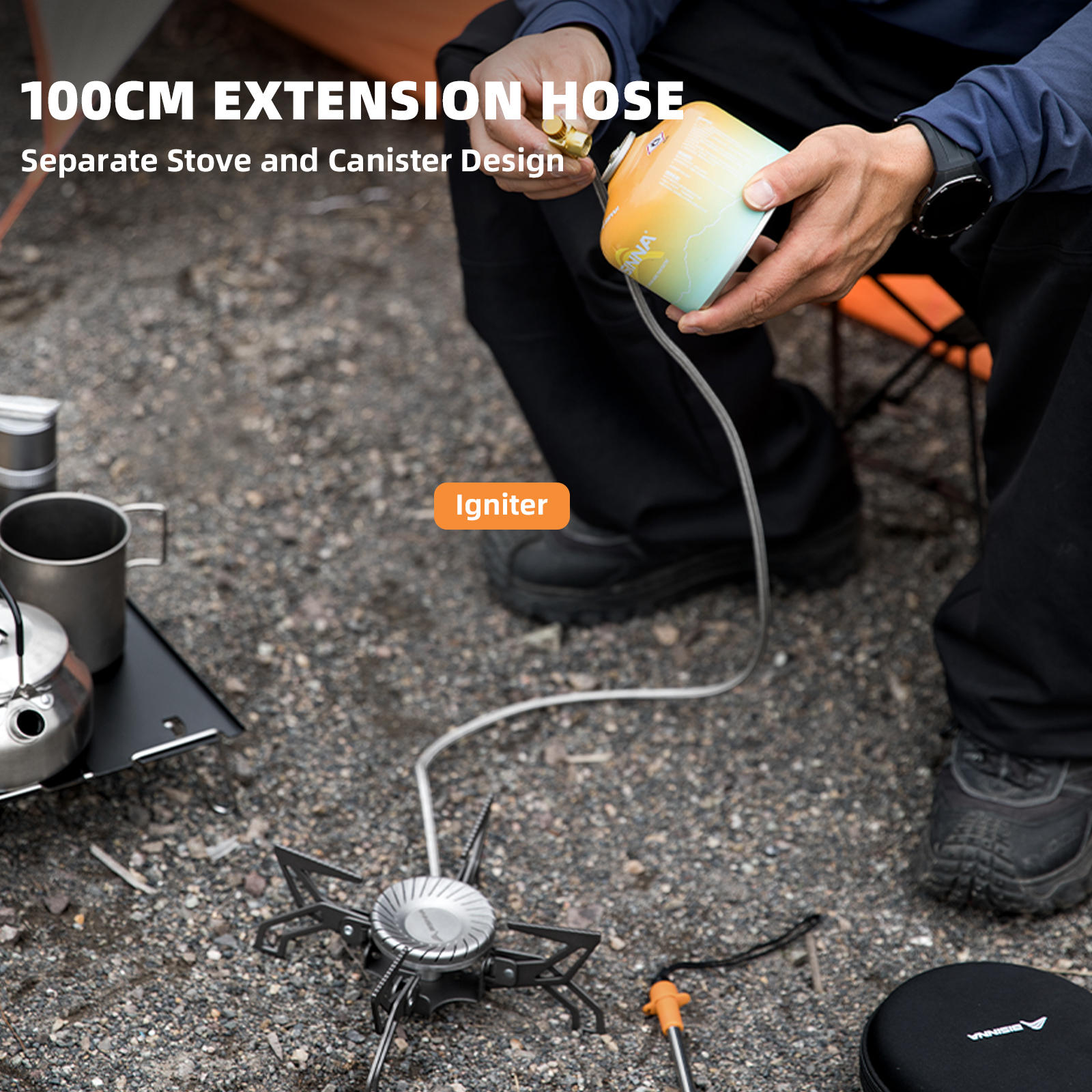 BISINNA Camping Stove 4000W Hi - Home Cooking Gas Stove recensie en prijs