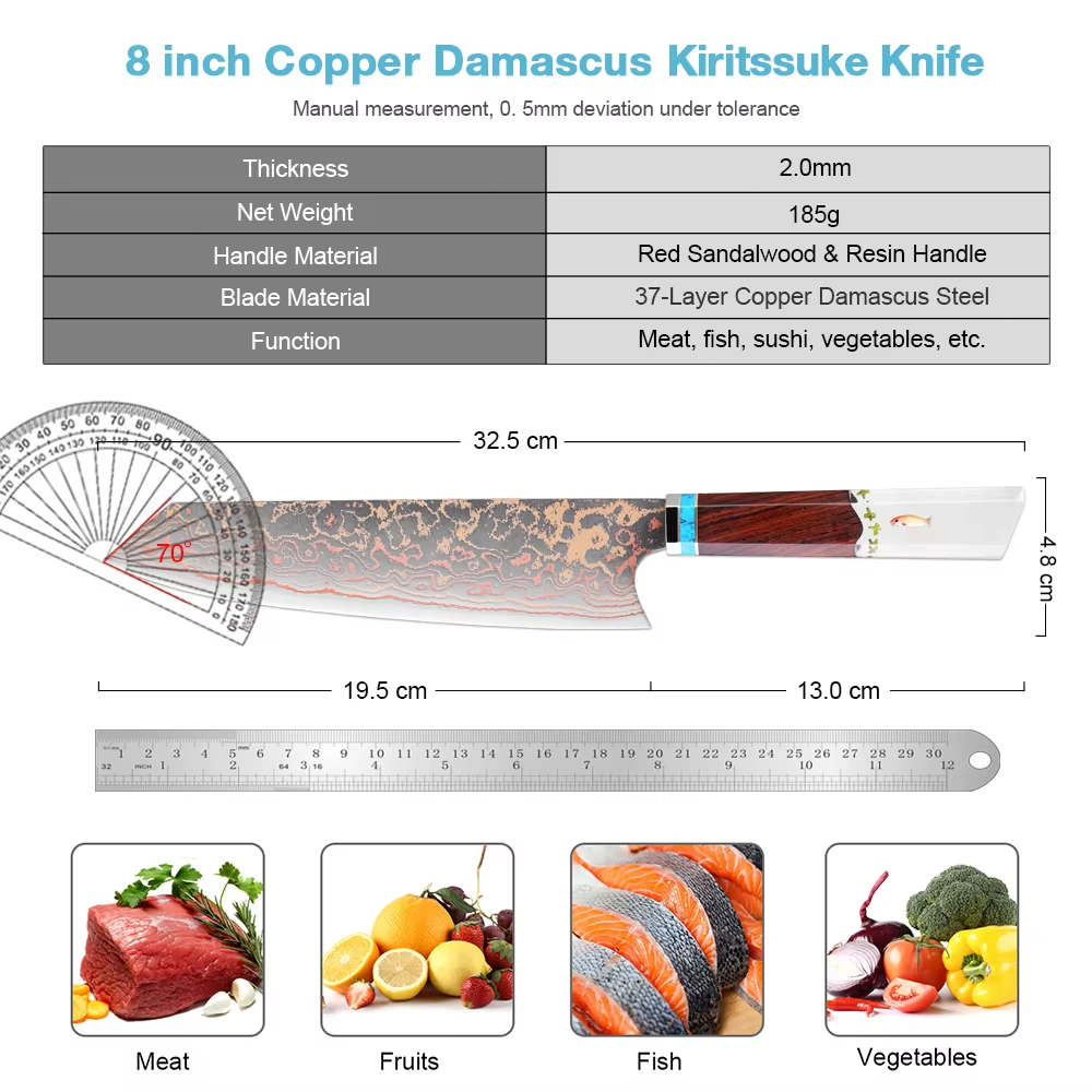 Kiritsuke Chef Knife,8 Inch, 3 - Home Cooking In Japanese recensie en prijs