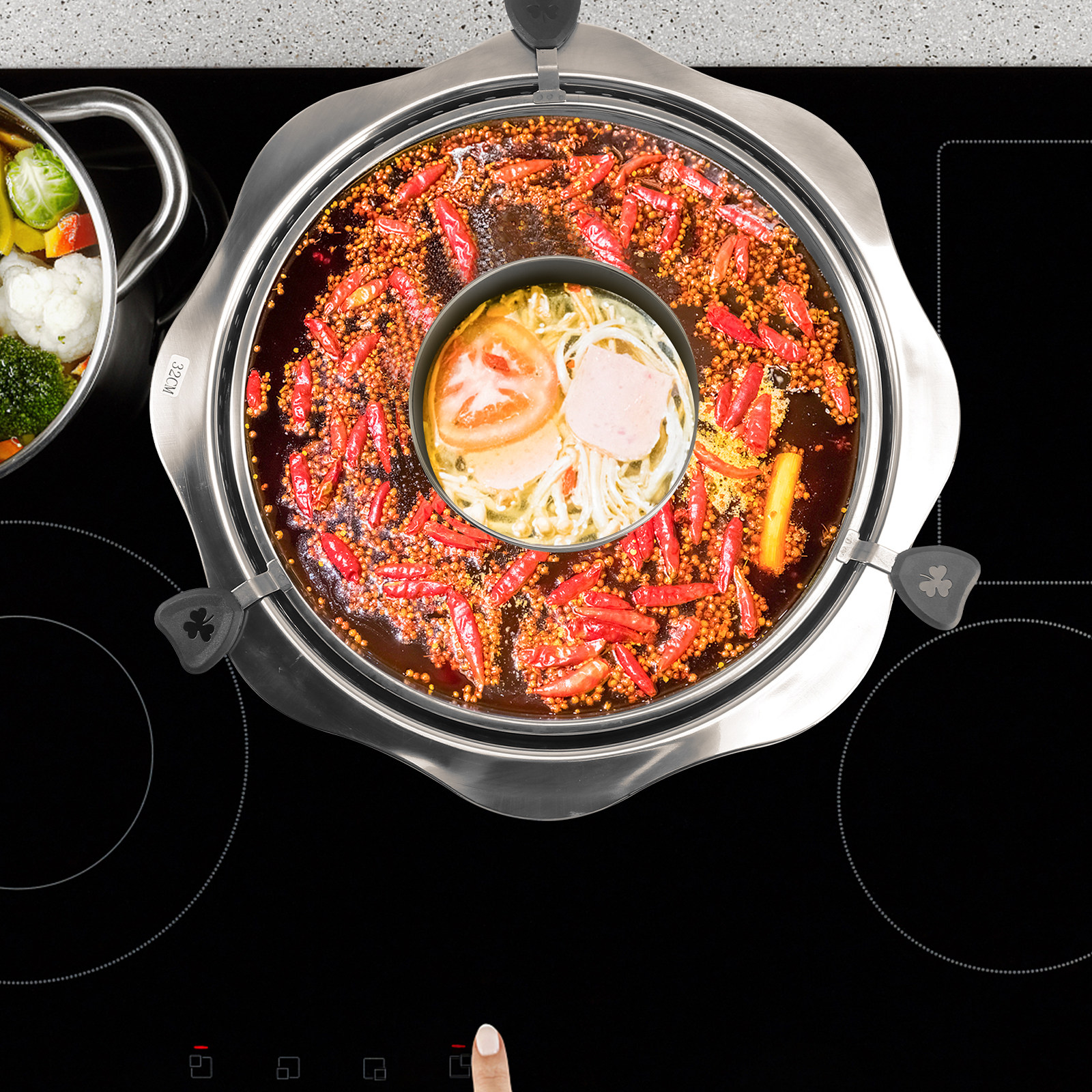 Rotating Hot Pot Stainless Ste - Home Cooking Utensils recensie en prijs